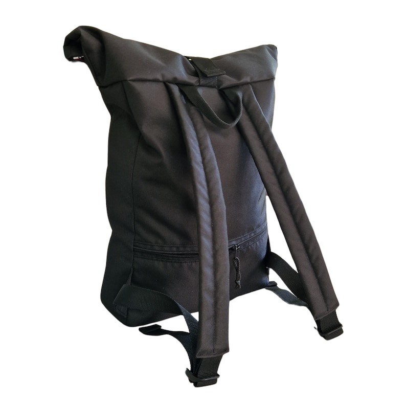 Veekindel rolltop-seljakott – Orange Pattern | Drinbags - Image 4