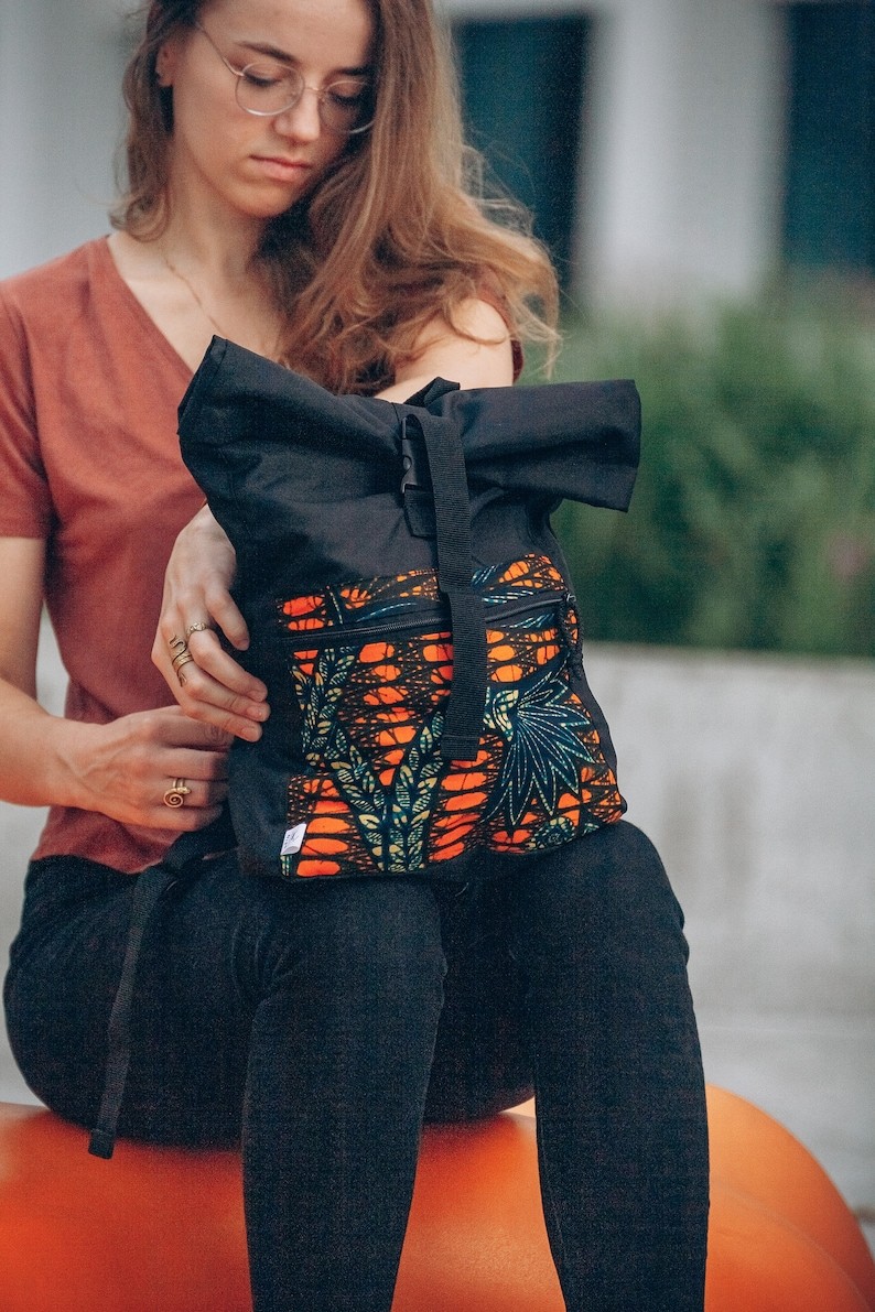 Veekindel seljakott - Yellow Pattern | Drinbags - Image 3